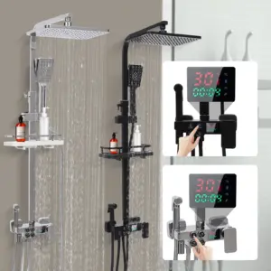 Colonne de douche intelligente avec écran numérique LED