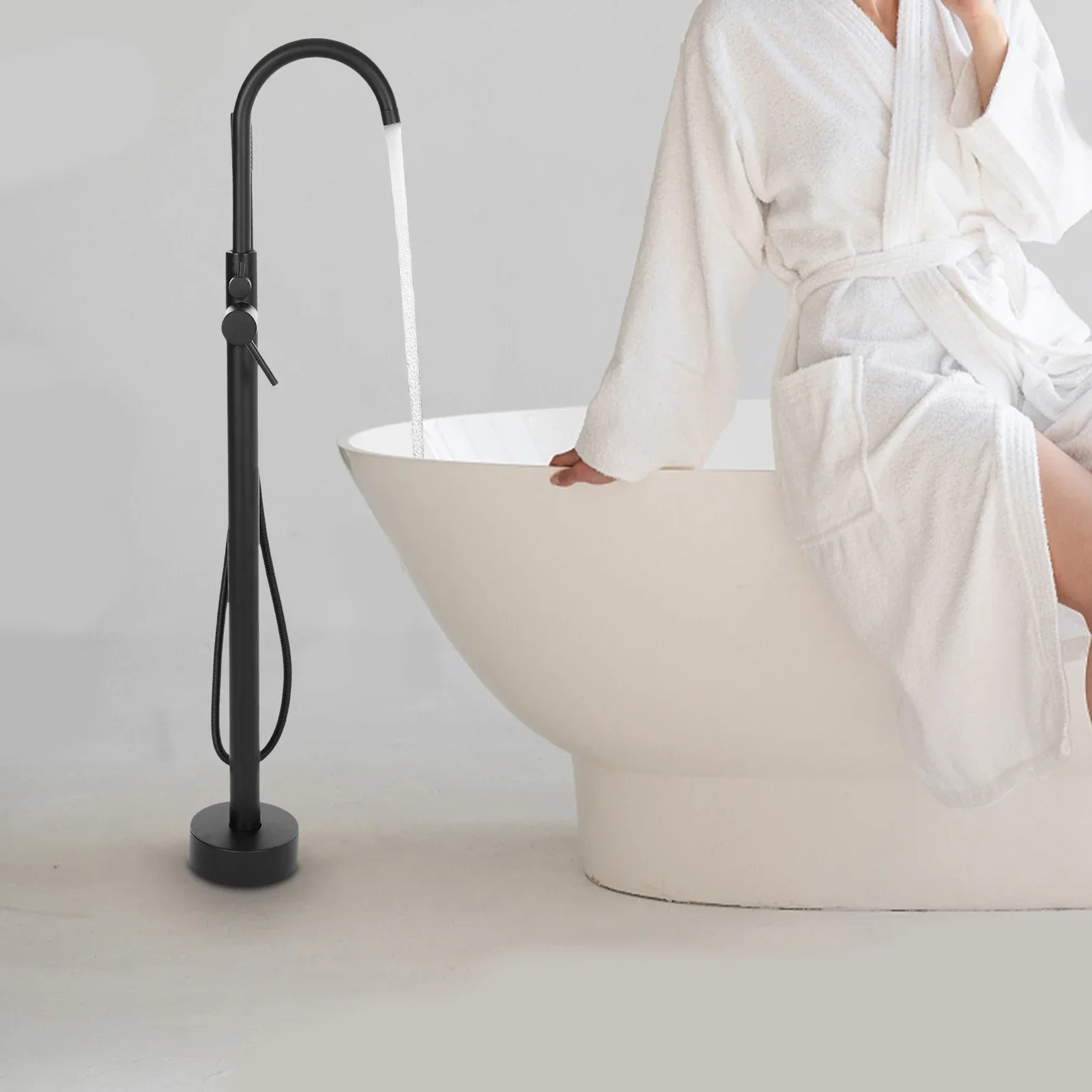 Mitigeur thermostatique sur pied pour douche et baignoire – Image 3
