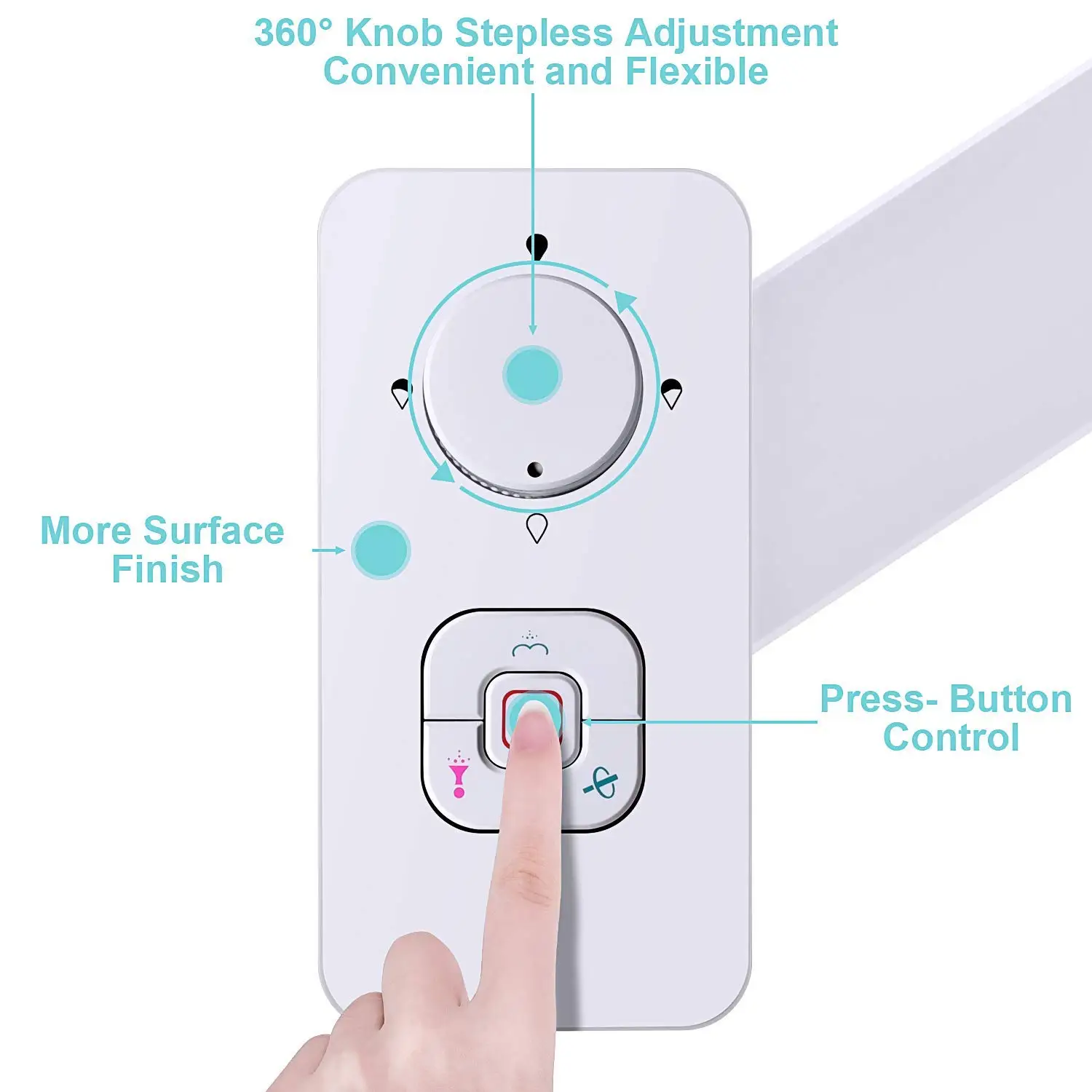 Douchette bidet non électrique double jet rétractable – Image 3