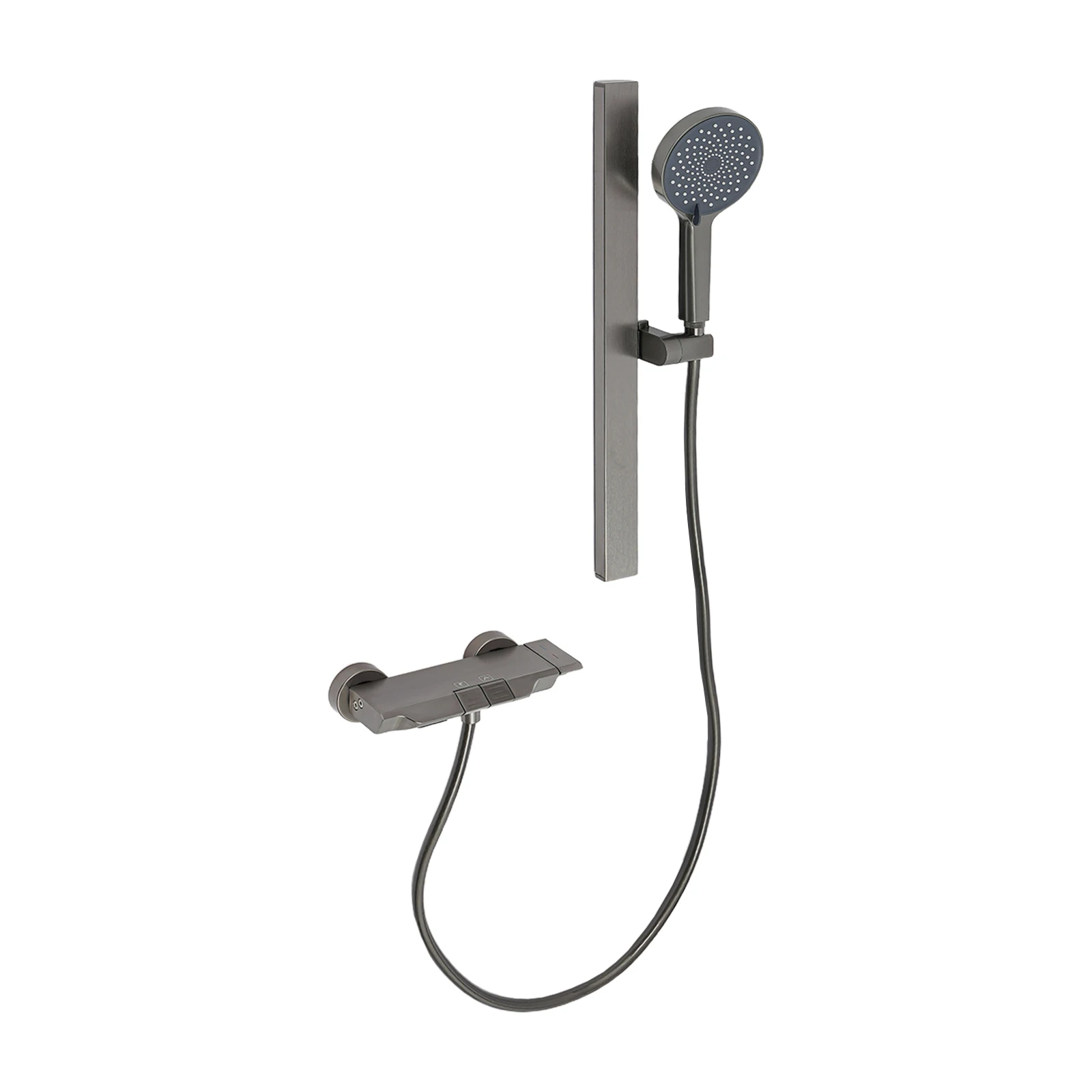 Douche murale avec tige élévatrice et pomme boostée – Image 4
