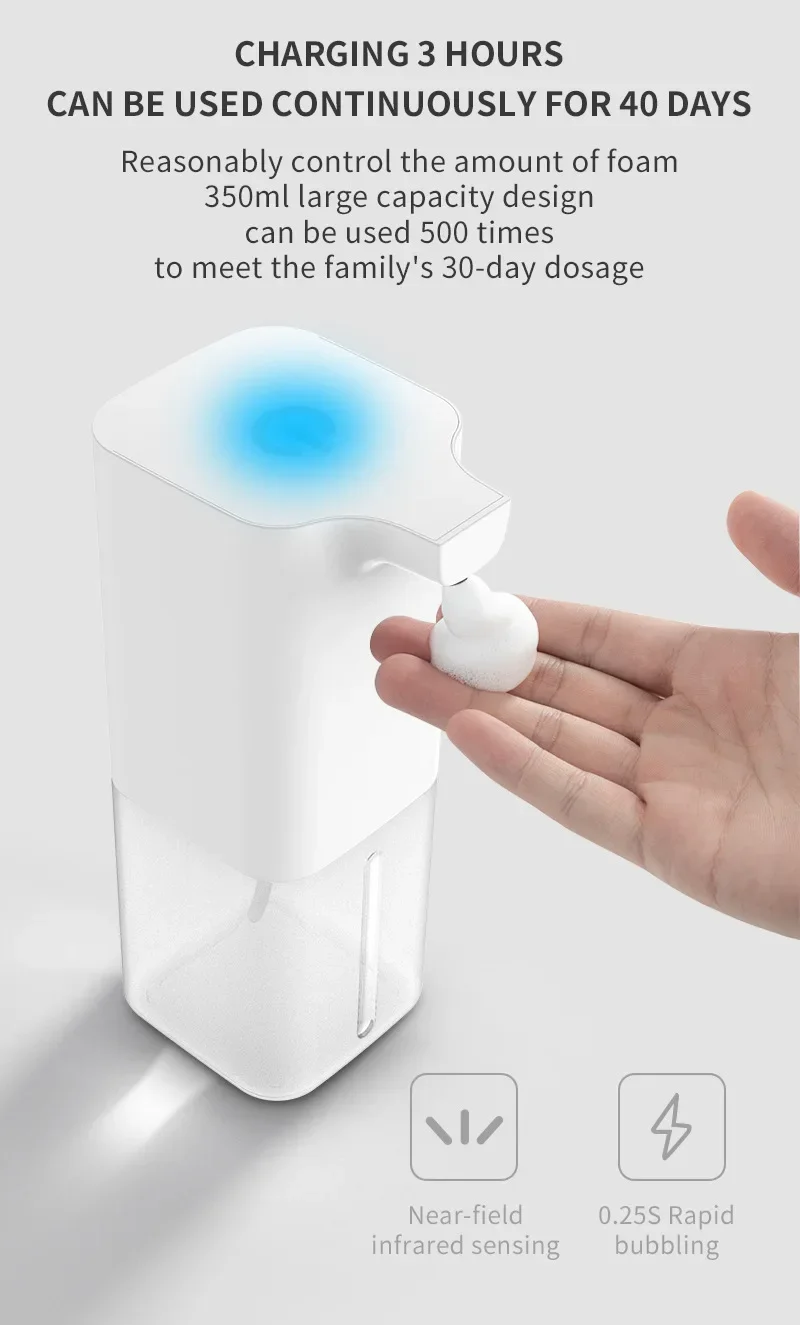 Distributeur automatique de savon moussant sans contact à induction – Image 4