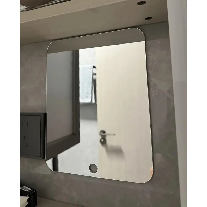 Miroir acrylique à ventouse murale pour douche, maquillage et voyage – Image 4