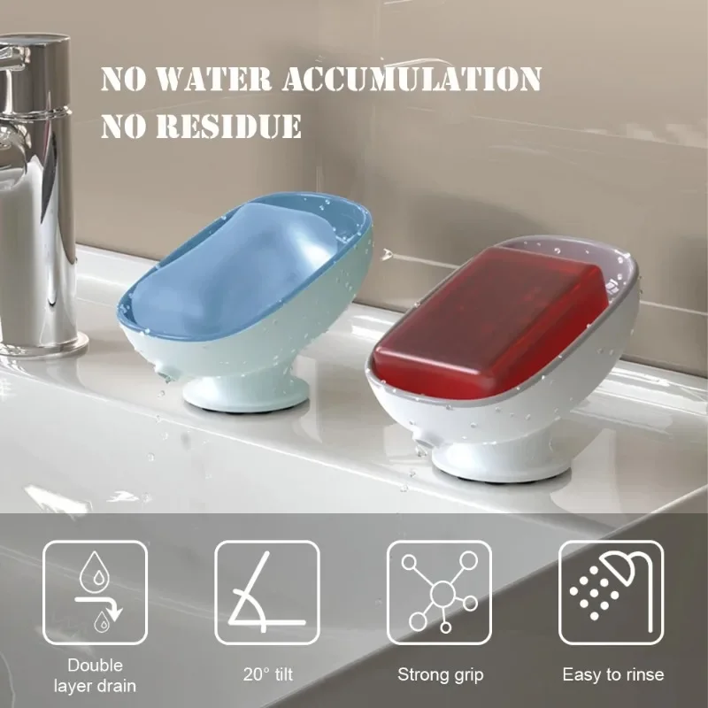 Porte-savon auto-drainant avec fixation par aspiration – Image 4