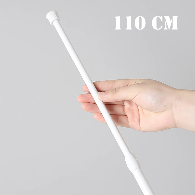 Tige à rideau en métal réglable 30-110 cm extensible sans perçage – Image 2