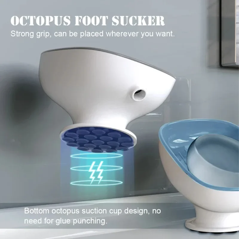 Porte-savon auto-drainant avec fixation par aspiration – Image 3