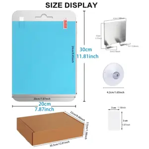 Miroir acrylique incassable antbuée grande taille pour douche