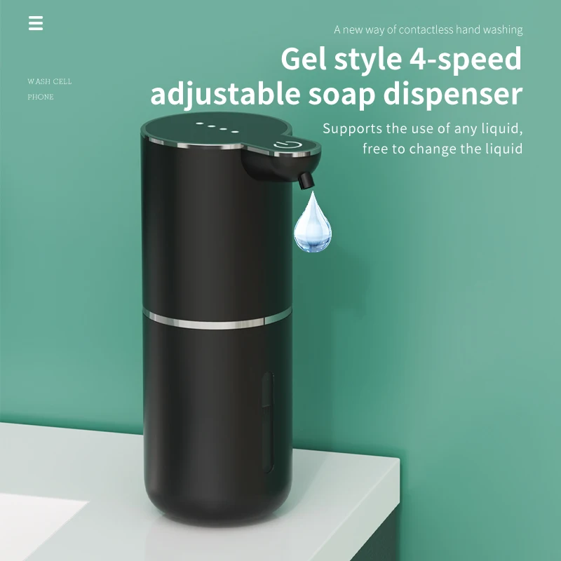 Distributeur de savon électrique rechargeable 380 ml automatique – Image 4