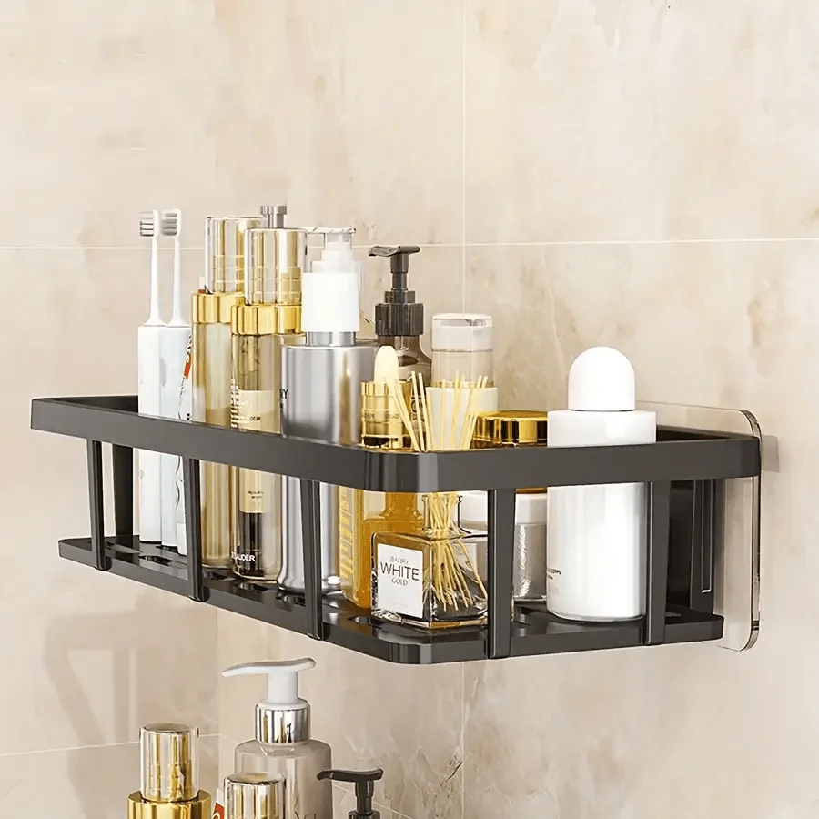 Étagère murale de douche sans perçage, rangement étanche et robuste – Image 4