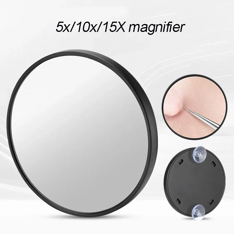 Miroir grossissant à ventouse 5X, 10X ou 15X pour maquillage et rasage – Image 3