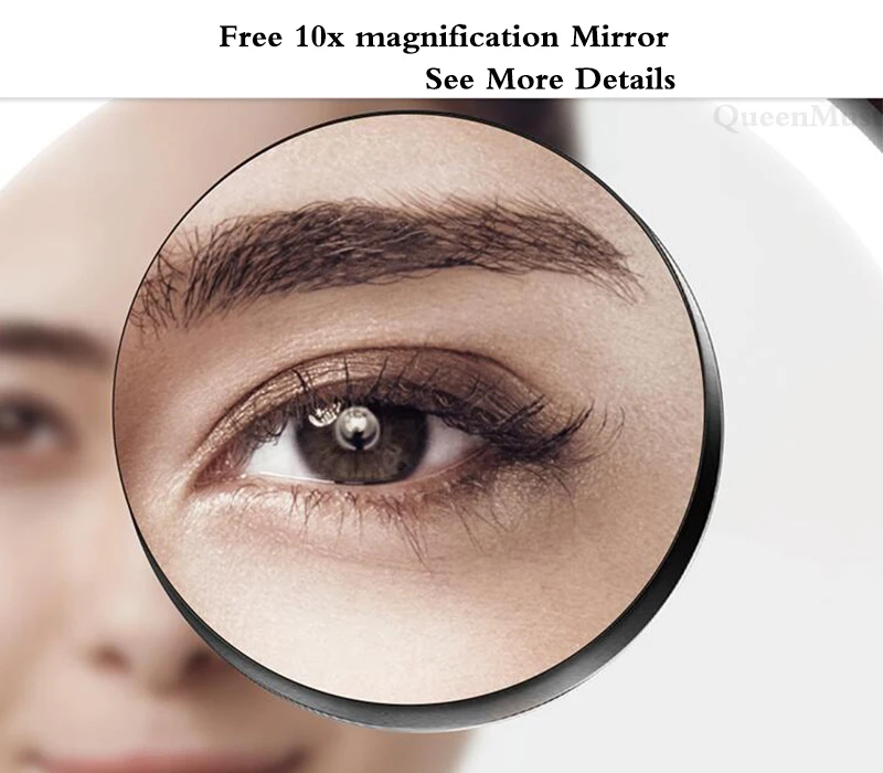 Miroir de maquillage grossissant 10X pour un maquillage de précision – Image 3