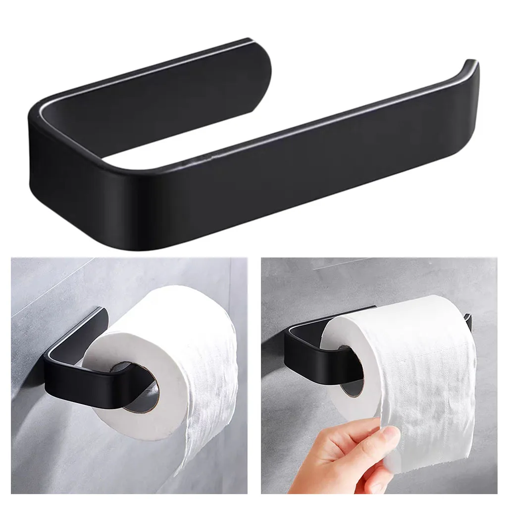 Porte-serviettes adhésif sans perçage pour salle de bain – Image 2